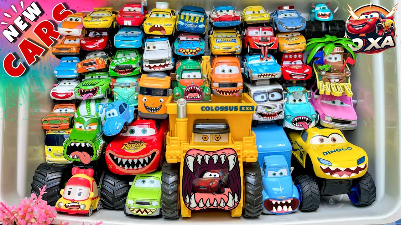 Disney Pixar Cars Unboxing Review | Lightning McQueen, Tow Mater, Chick Hicks, Sally Carrera, Cruz