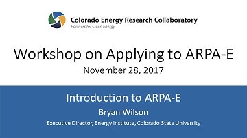 Introduction to ARPA-E