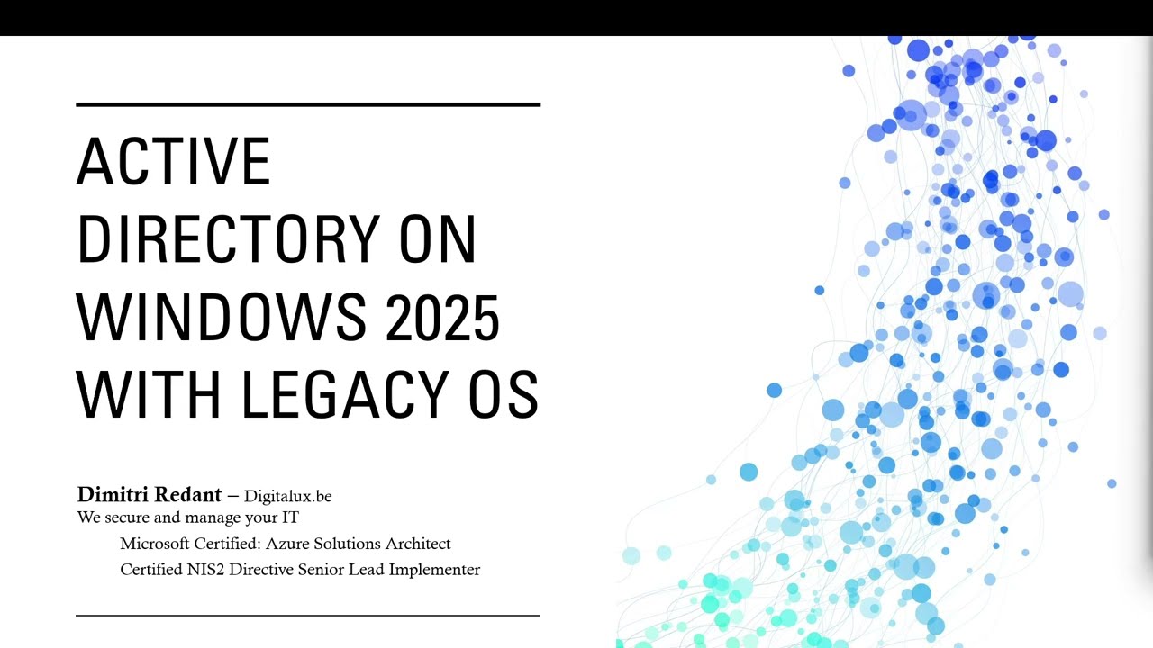 Windows 2025 Active Directory for Windows 2000/XP clients