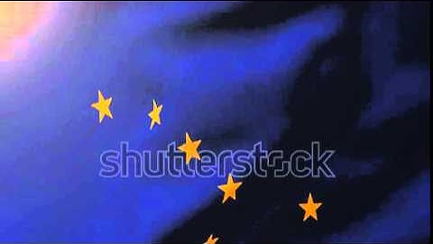 alaska flag waving in the wind. Looping sun rises style. Animation loop Stock video by