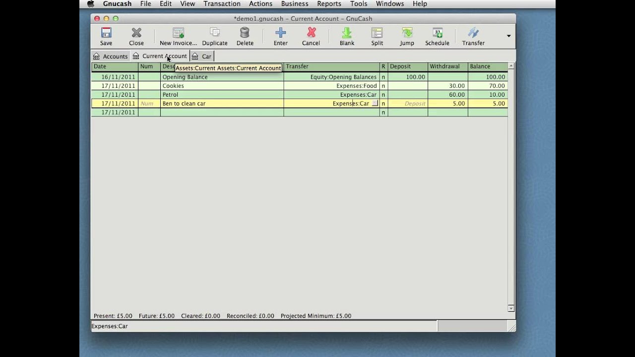 Gnucash Chart Of Accounts Template