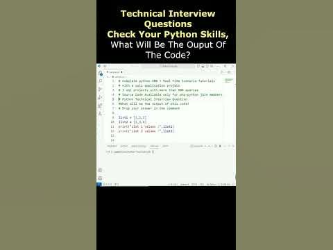 python technical interview questions with source code project # ...