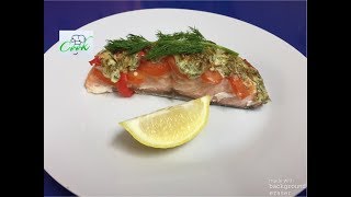 ВКУСНАЯ красная рыба в духовке под овощами . ВКУСНАЯ красная рыба в духовке под овощами .