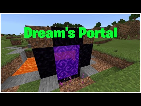 How to make a Speed Running Portal! - Dream's Portal - (Minecraft Bedrock/Java)