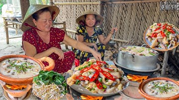 Cháo Cá Tra Nước Cốt Dừa, Nấm Lộc Nhung | Món Ngon Miền Tây Quê Nhà || Delicious western dishes