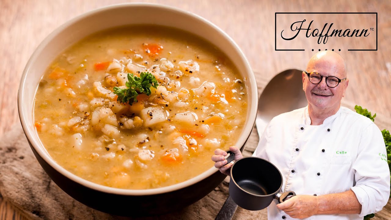 Gerstensuppe wie bei Oma, einfaches Rezept für kalte Tag | Hausgemachte Suppenklassiker @CALLEkocht - Omas Rezepte