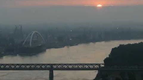Rotation of the Apollo Bridge in Bratislava, Slovakia