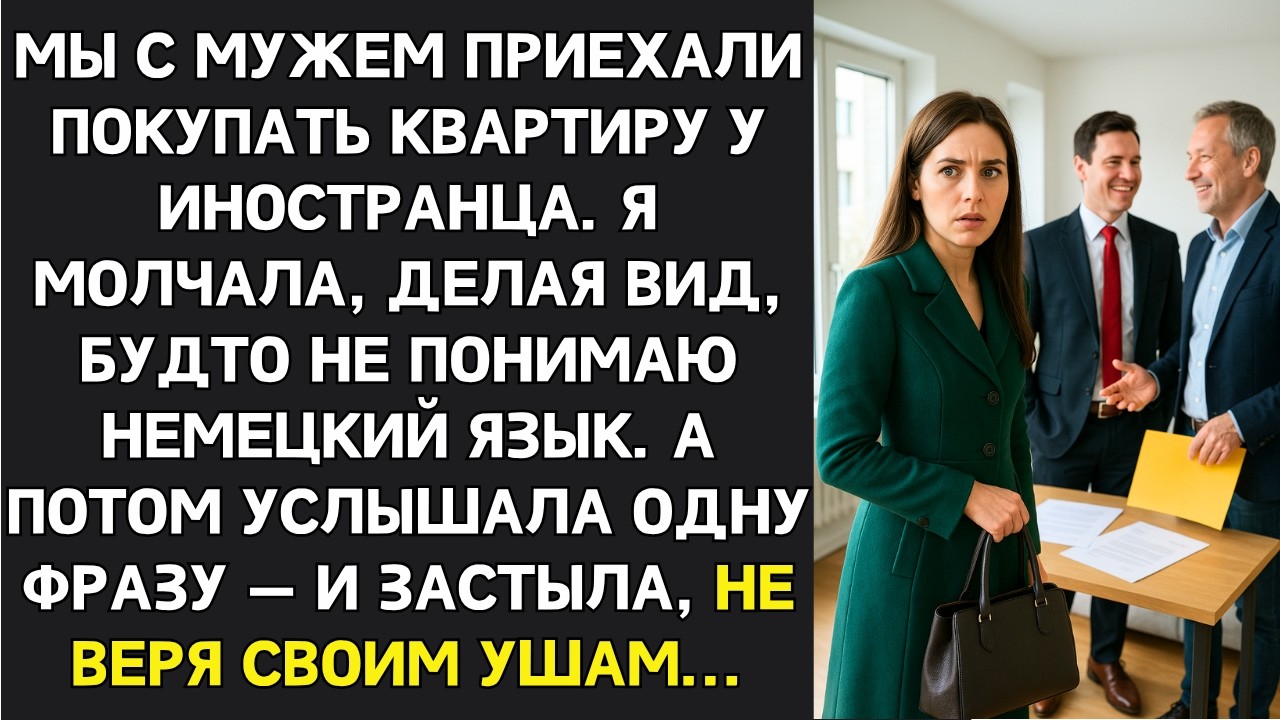 Притворившись, что не понимаю по-немецки, я услышала, как муж обсуждает меня с продавцом. То что он…