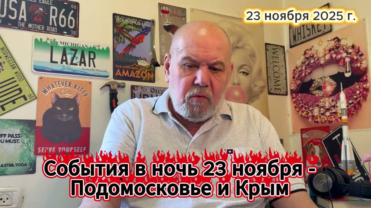 События в ночь 23 ноября - Подмосковье, Крым