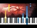 Stranger Things Opening Theme - EASY Piano Tutorial - Stranger Things Season 2