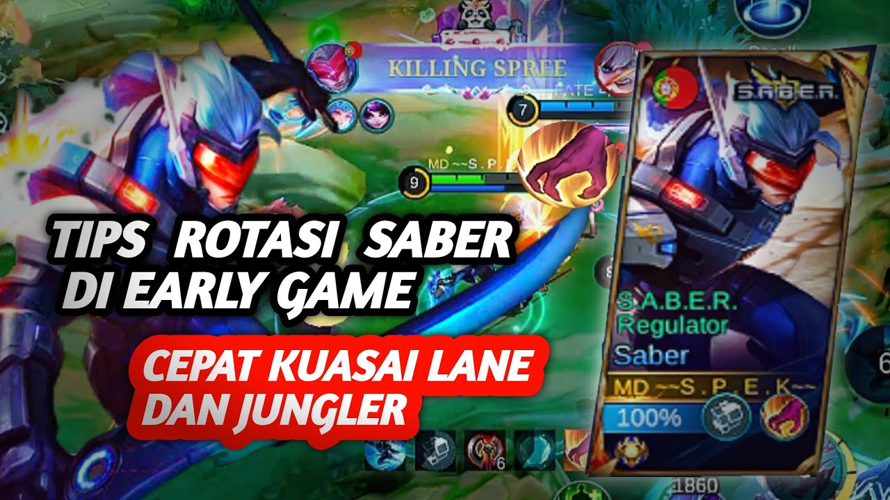 Rotasi Saber di Early Game yang BENAR - Jaga Dominasi dari Awall‼️