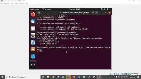 Hola mundo en ubuntu con Python