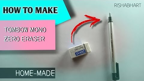 HOW TO MAKE - Tombow mono zero eraser/ At Home (new trick)