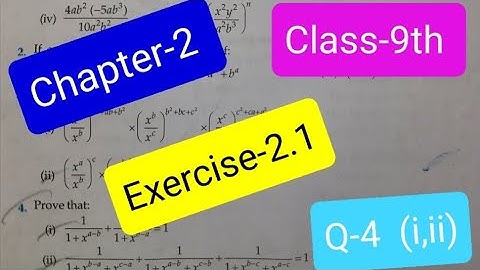 Class-9th R.D.Sharma Chapter-2 Ex.2.1 Q-4 Prove that:(i,ii) Level-1| #maths #class9th #class9thmaths