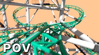 Spinning Polercoaster | NoLimits 2 | Static POV | 4K