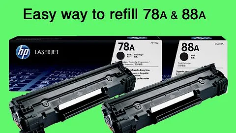 HP 78a & 88a toner refill - How to Refill Easy Way