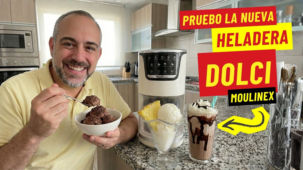 😱 PRUEBO la NUEVA Heladera DOLCI de Moulinex con 3 Recetas IRRESISTIBLES