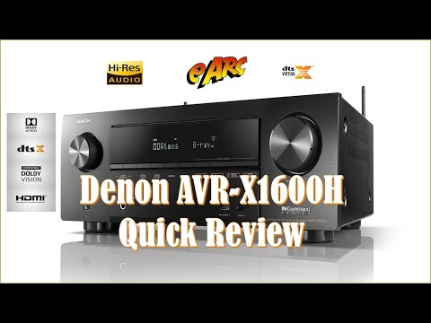 DENON AVR-X1600H Quick introduction review