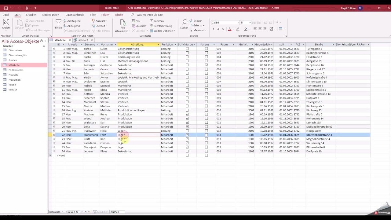 Update Access Aktionsabfragen (bebruck)