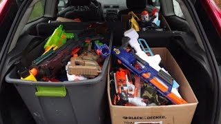 Nerf War Arsenal Setup Timelapse