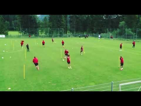 تمرين سرعة التمركز من لمسة واحدة