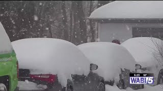 Bangor residents hunker down as winter storm passes through