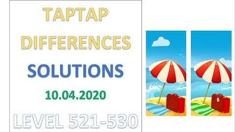 TapTap Differences Answers Level 521-530 Solutions