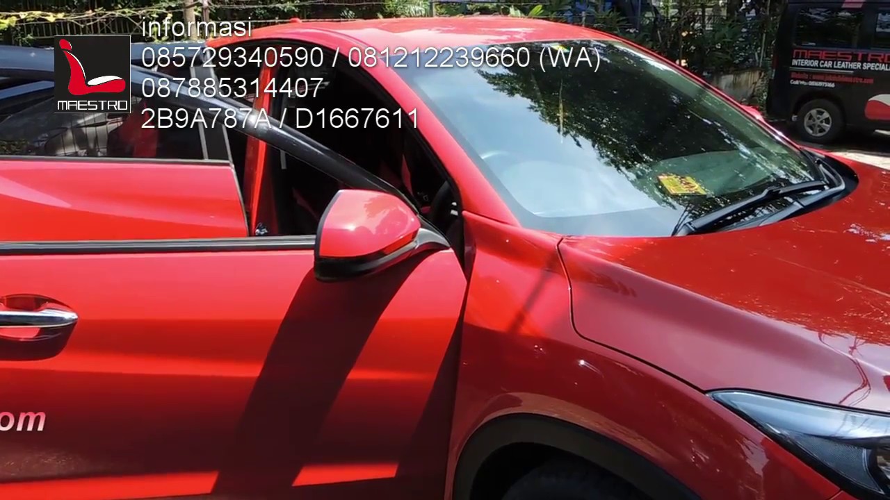 Honda Hrv E 2018 Warna Merah Jok Hitam Dan Merah Bahan Microfiber