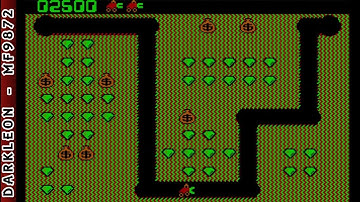 Digger © 1983 Windmill Software - PC DOS - Gameplay