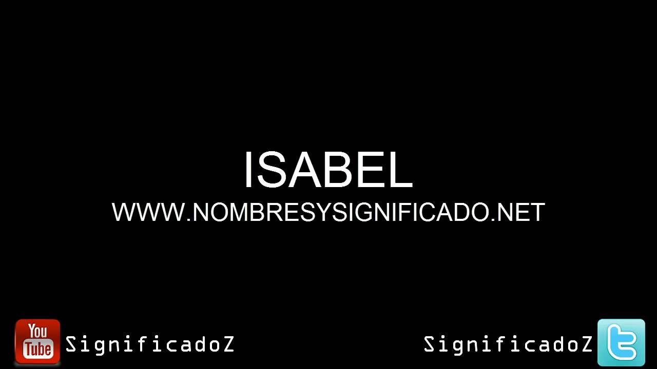 Isabel Significado y Origen del Nombre YouTube Isabel Significado y Origen del Nombre YouTube