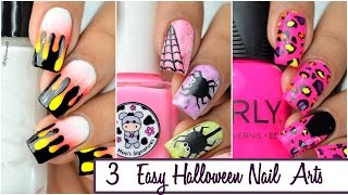 3 Easy Halloween Nail Arts|