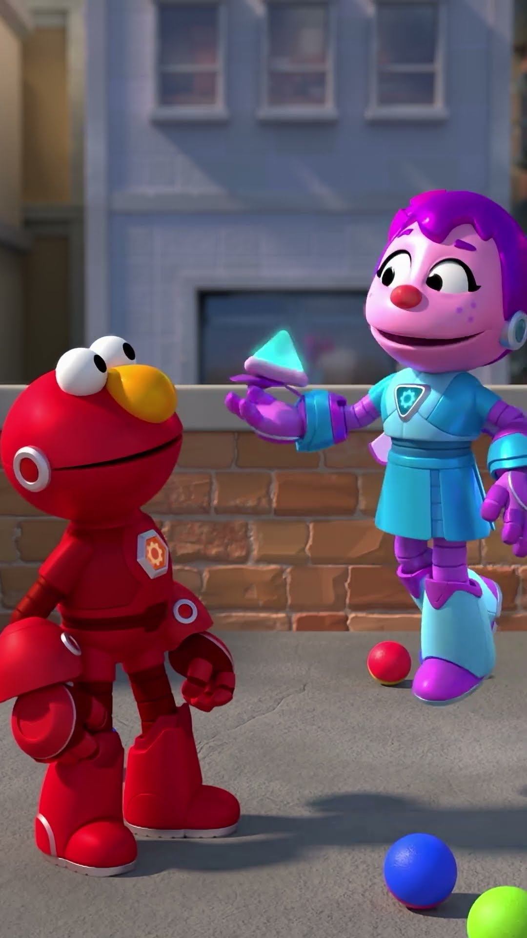 Play Ball with Mecha Elmo! #sesamestreet