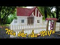 How to make Miniature House easy from Plastic | Nhà Mái Thái Thu Nhỏ Làm Từ Nhựa