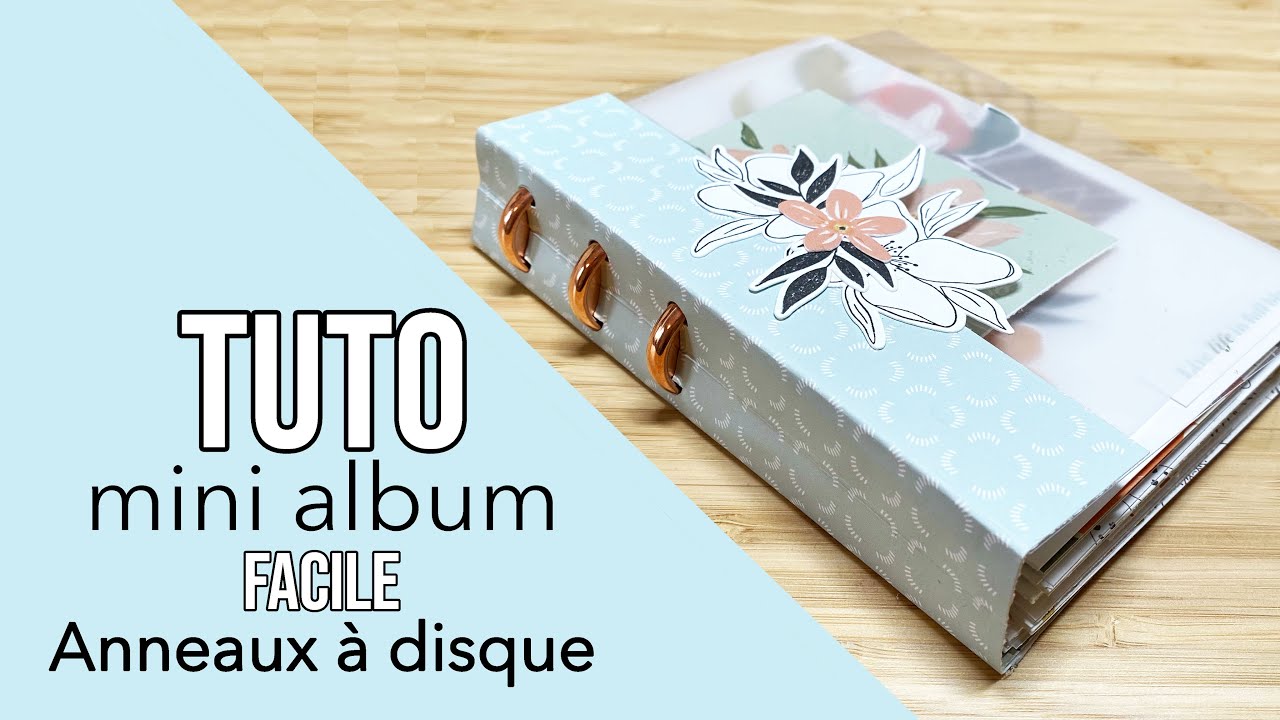 SCRAPBOOKING { TUTO FACILE} Belle reliure à DISQUES avec les papiers de PAPERNOVA Design I LYDILLE I