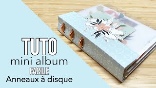 SCRAPBOOKING { TUTO FACILE} Belle reliure à DISQUES avec les papiers de PAPERNOVA Design I LYDILLE I