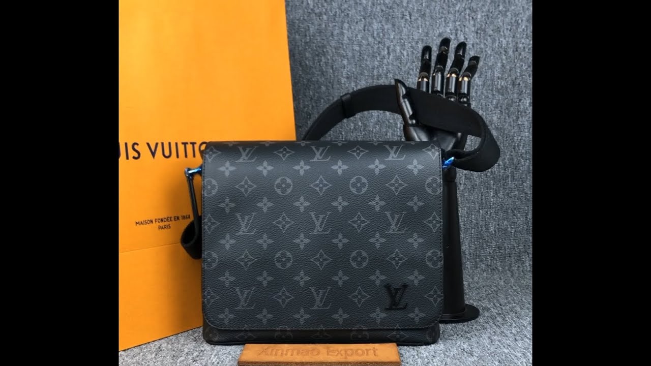Louis Vuitton District PM messenger bag Monogram Eclipse M44000  size:25×22×7 cm unboxing 