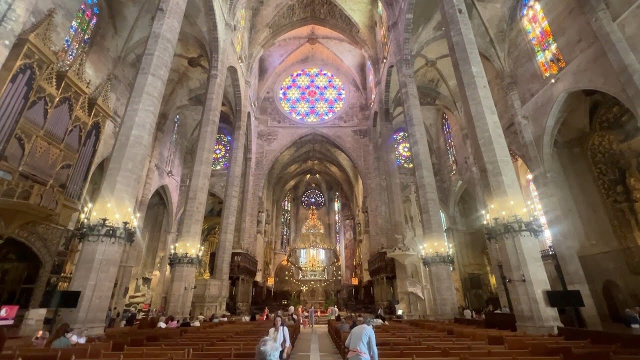 Inside the Cathedral of Mallorca, Spain