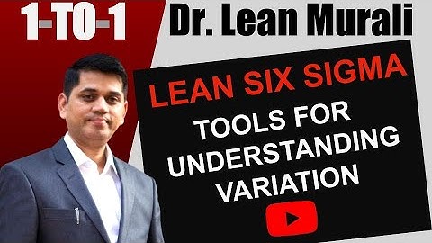 LEAN SIX SIGMA TOOLS FOR UNDERSTANDING VARIATION.(1-TO-1 Session with Dr. Lean Murali)