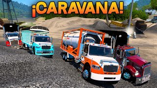 ¡EN CARAVANA CON LOS CAMIONES! | Colombia | American Truck Simulator