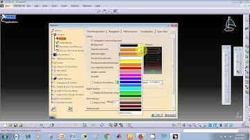 #1 CATIA V5 TUTORIALS starting interface; Adjusting screen background color