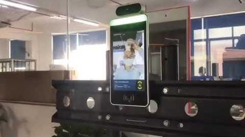 Face Recognition & Temperature Measurement Digital Signage Kiosk