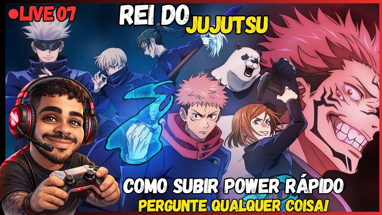 REI DO JUJUTSU LIVE — Como Subir Power Rápido? Pergunte Qualquer Coisa! #07
