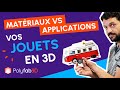 Quel matériau pour imprimer vos jouets en 3D ? #Lego #Brio PLA ABS PETG