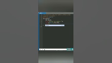 Program to swap two numbers without using temporary variable#c #cprogram #cshorts #cprogramming