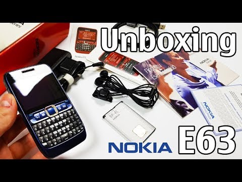 Nokia E63 Unboxing 4K with all original accessories RM-437 Eseries review