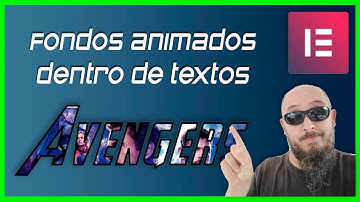 ✅ Fondo animado dentro de los textos de Elementor free
