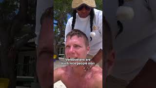 Venezuelan lady massages me on the beach ??