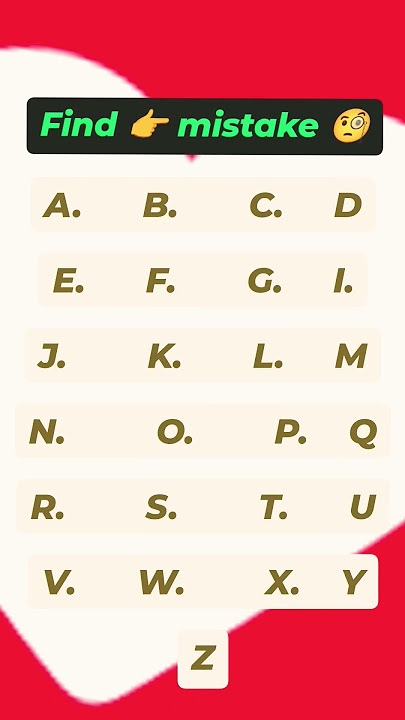 #education #learning #quiz #find #mistake #in #abcd #puzzle #puzzle #puzzle #puzzle
