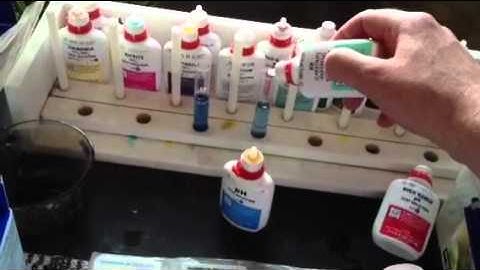 Paul Talbot showing you how to test ph and kH - API