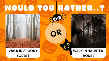 Would You Rather Halloween Edition 🎃👻 | Fun Questions for Kids | Interactive Halloween Games